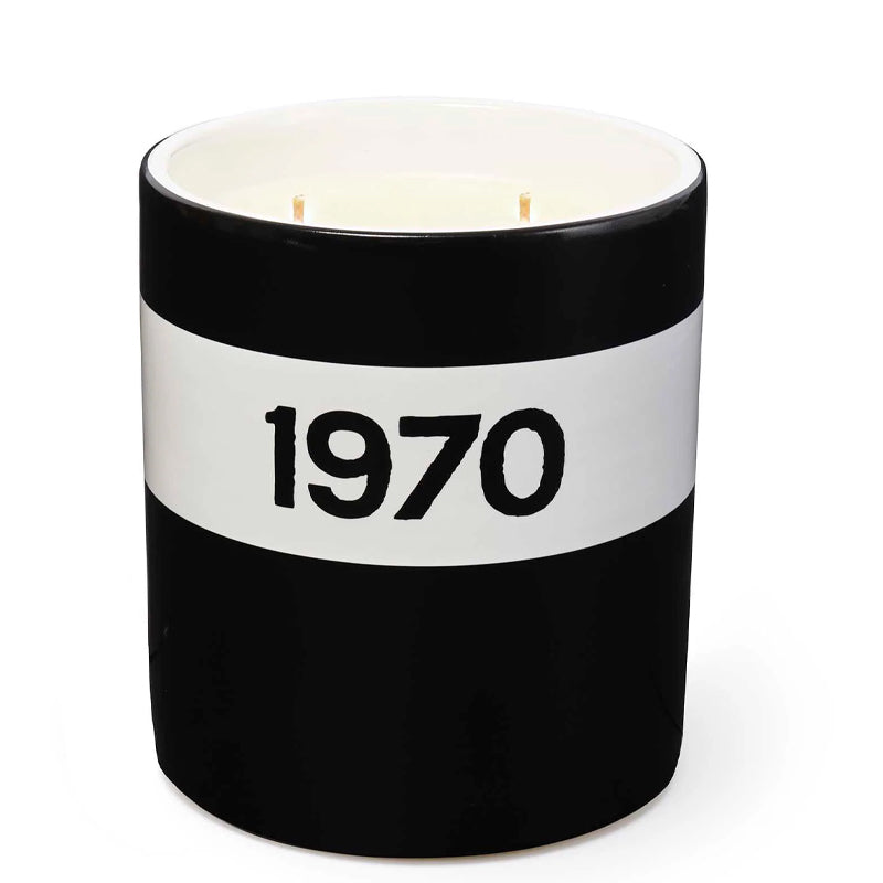 1970 Black Ceramic Candle