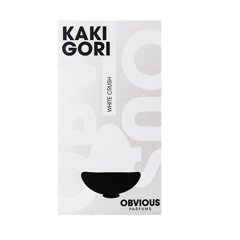 Kaki Gori packaging by Obvious Parfums on a white background