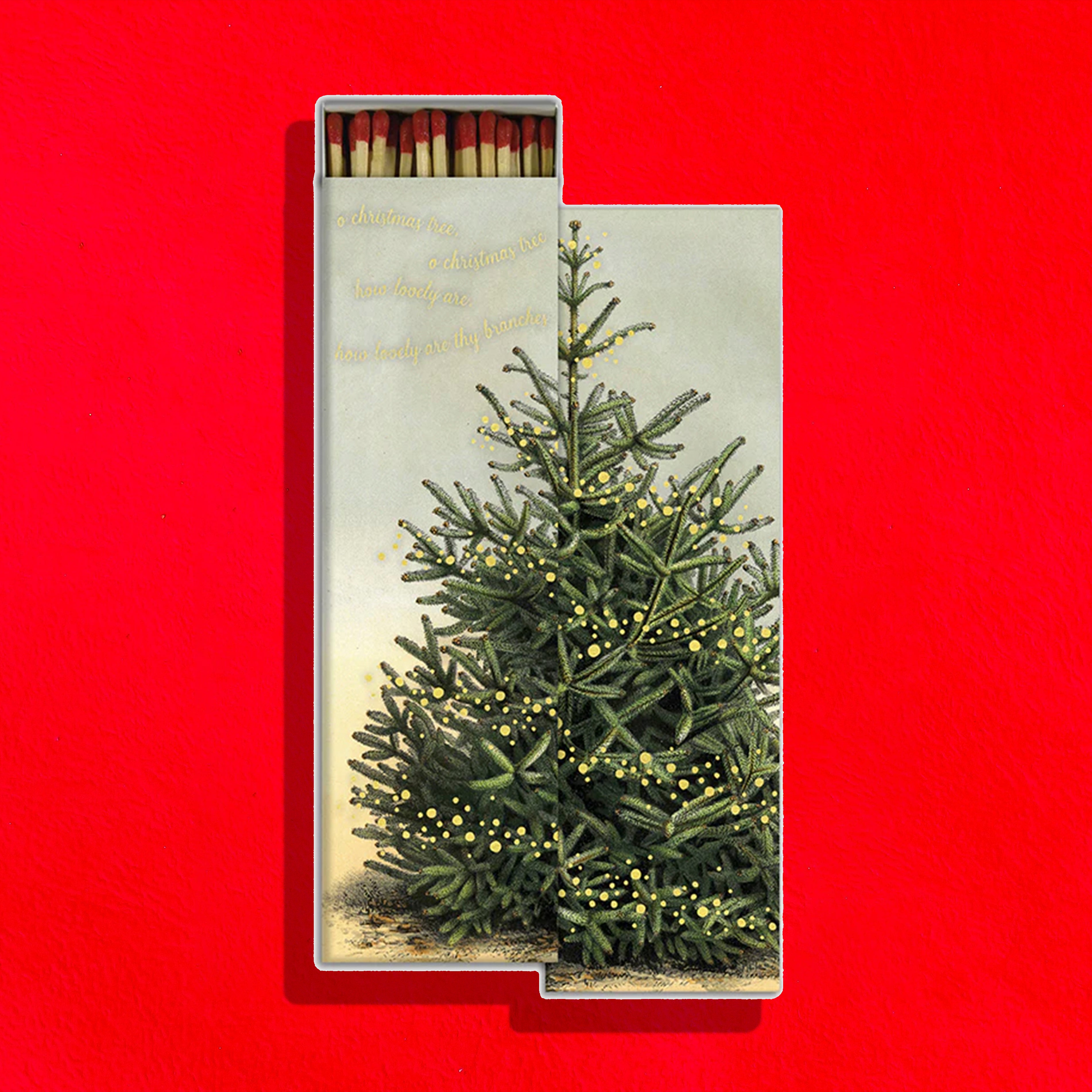 Oh, Christmas Tree with Gold Foil - Matches