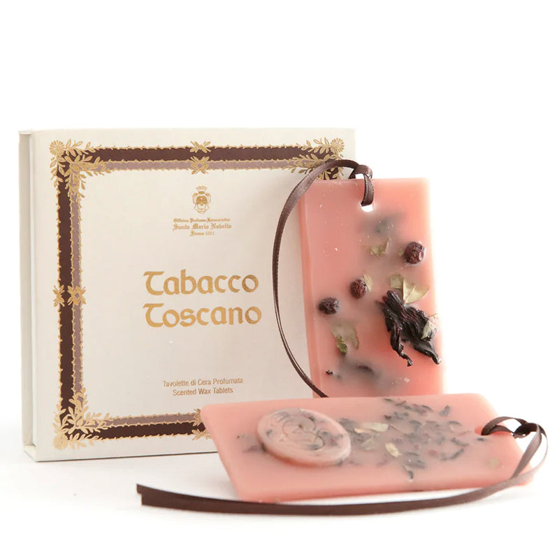 Wax Tablets (Tabacco Toscano) for Closets or Drawers - Set of Two