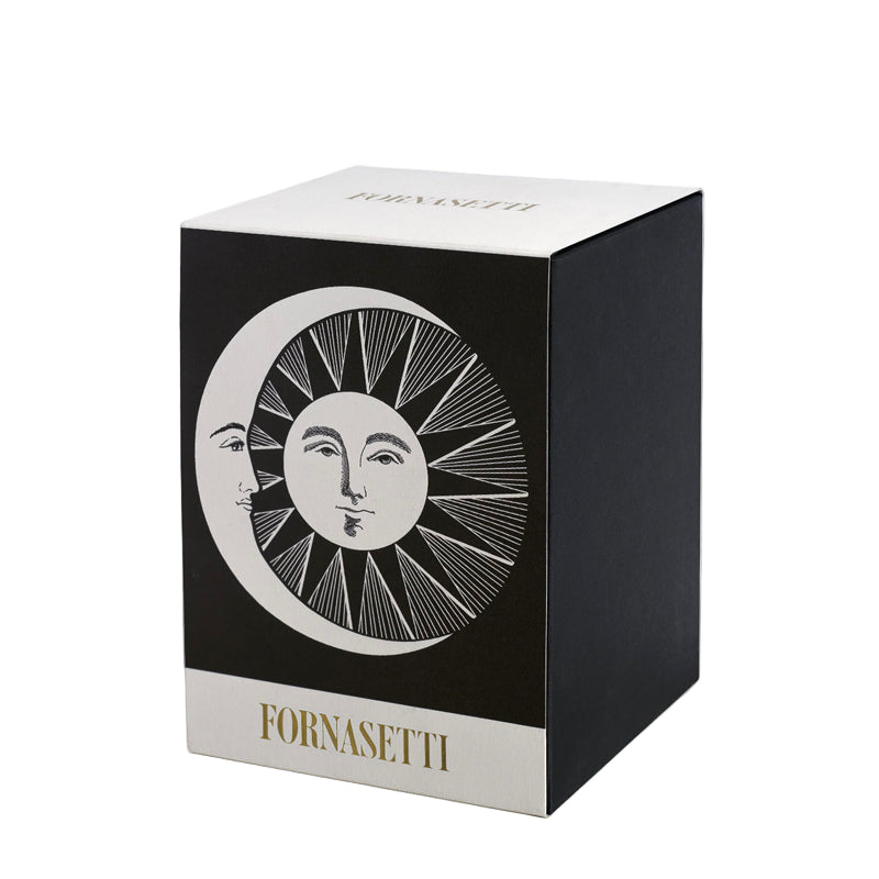 Fornasetti product packaging with sun and moon design on a white background