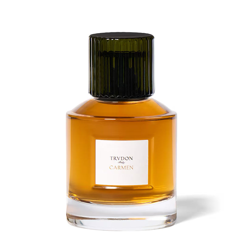Trudon Carmen perfume bottle on a white background. Trudon 3.4oz flacon