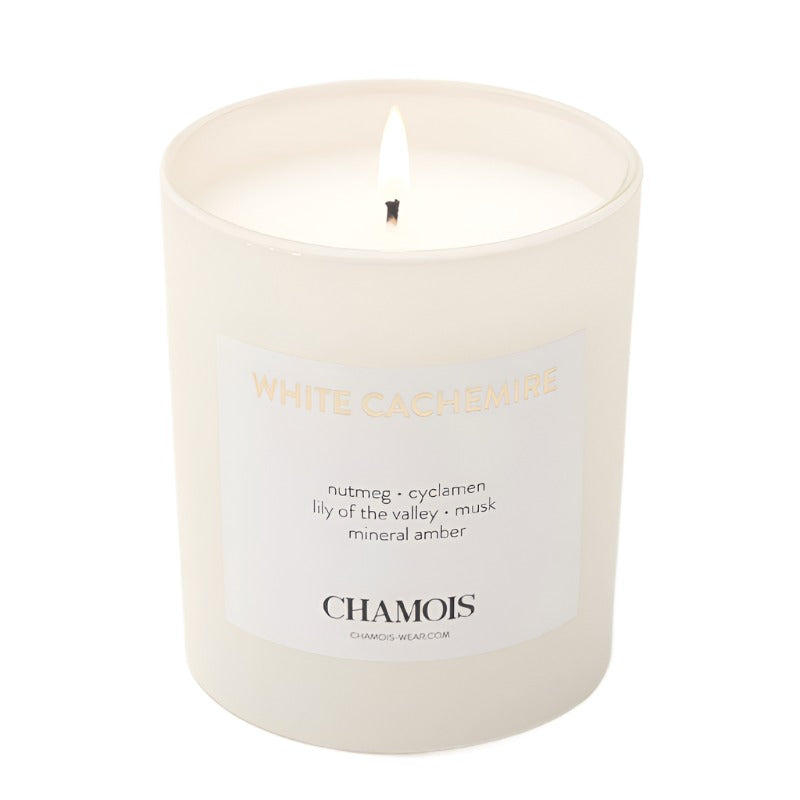 White Cachemire Candle by Chamois