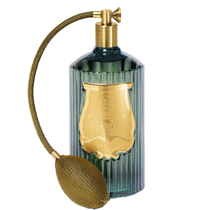 Trudon Figuerie room spray bottle with gold cap and nozzle on a white background