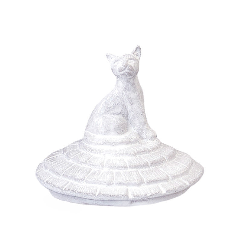 Grand Chalet Cat Candle Lid | Astier de Villatte Paris | Aedes.com